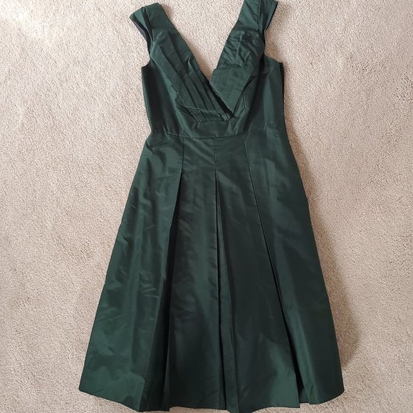 Dark Green Elie Tahari Cocktail Dress - Picture 1 of 5